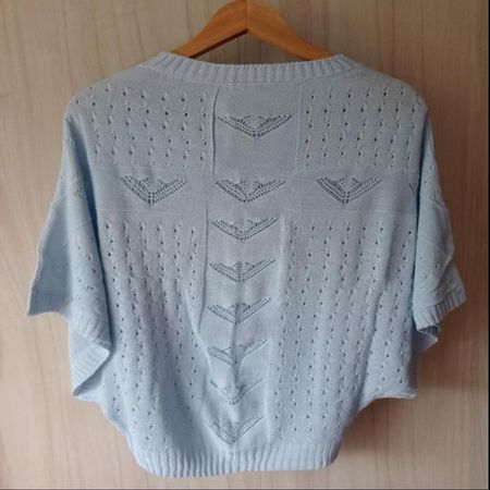 Chompa Calada Celeste mujer Mandalay Knits S/M Celeste