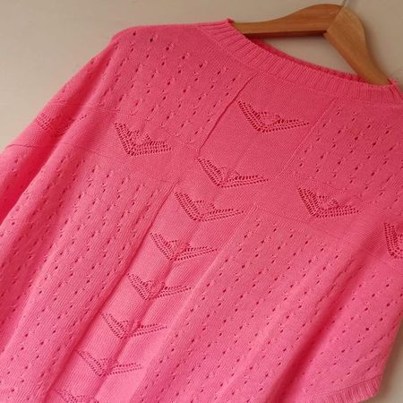 Chompa Calada Rosada mujer Mandalay Knits S/M Palo Rosa Oscuro