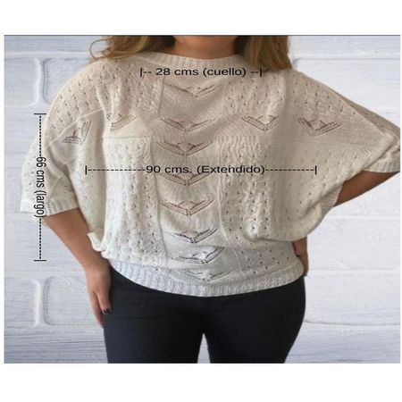Chompa Calada Turquesa mujer Mandalay Knits S/M Turquesa