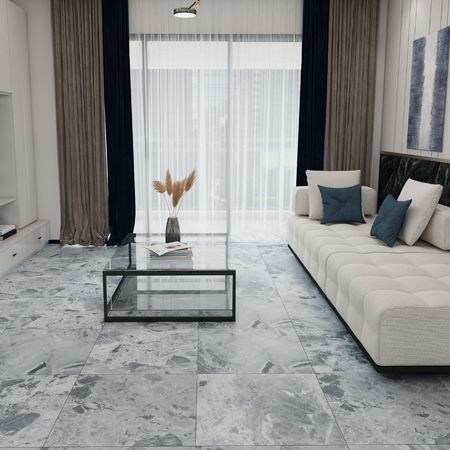 Piso Gress Marmolizado Gris Luna 60x60cm 1.44m2 Orange