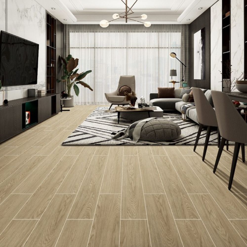 Tablón Gress Maderado Cerdeña 20x120cm 1.44m2 Orange