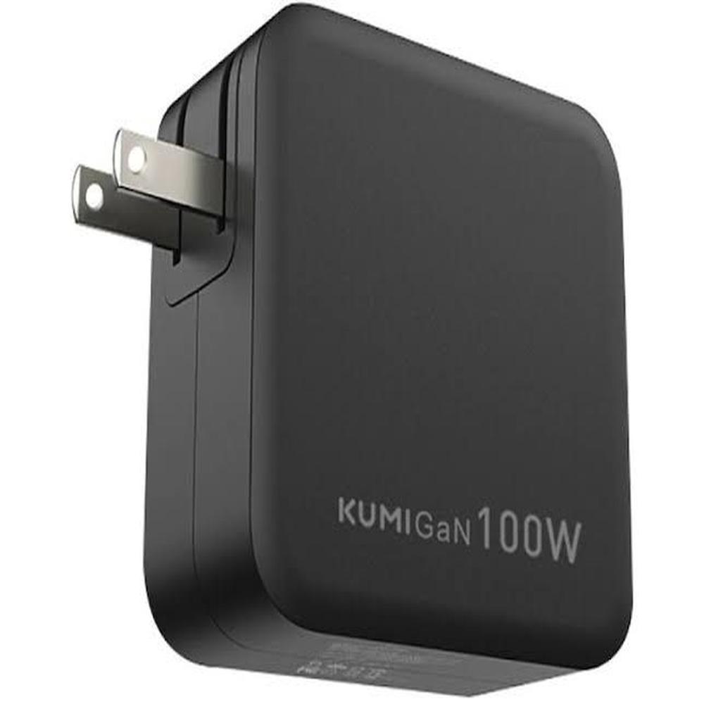 Cargador de celular 100W ultra Rápido Kumi doble puerto C - BLACK