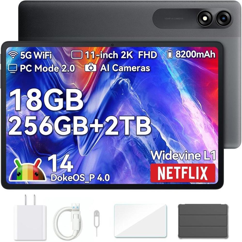 Tablet Blackview Tab 9 Wifi 11'' FHD 18/256GB 8200Mha - Gris