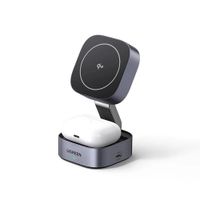 Cargador inalámbrico UGREEN Magnetico Para iphone 2 en 1 W702