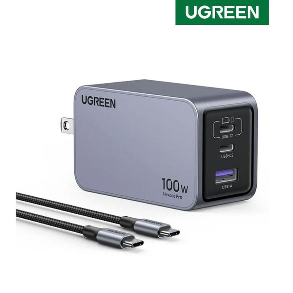 Cargador UGREEN 100W Nexode Pro Set 3 Puertos