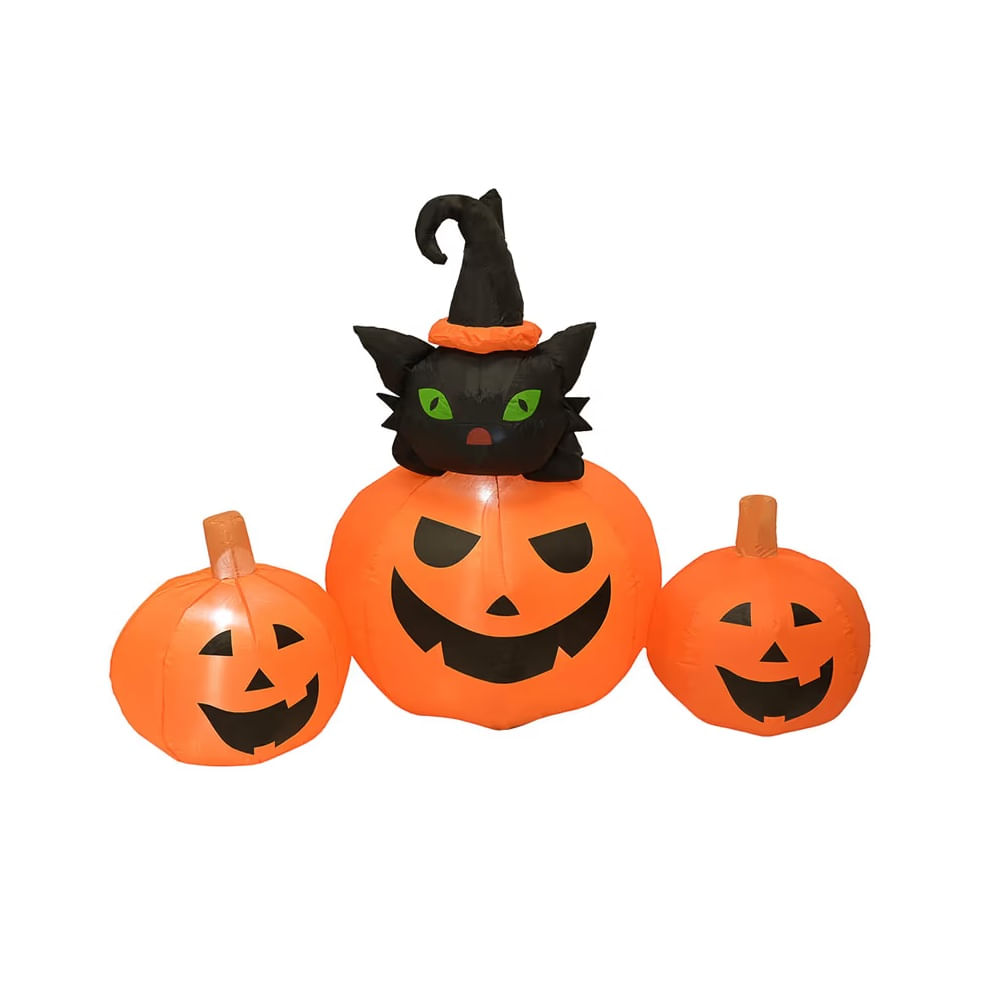 HALLOWEEN Inflable calabazas enfrujadas multicolor