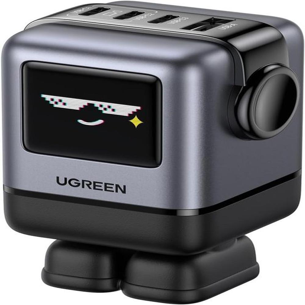 Cargador Ugreen Robot 100 Watts 3 port Tipo C, 1USB - Negro