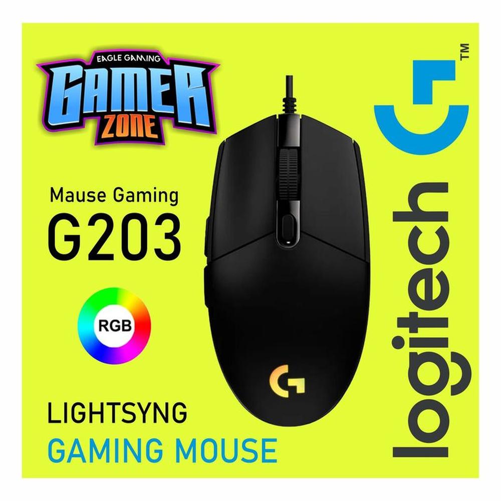 Mouse Logitech G203 LIGHTSYNC RGB