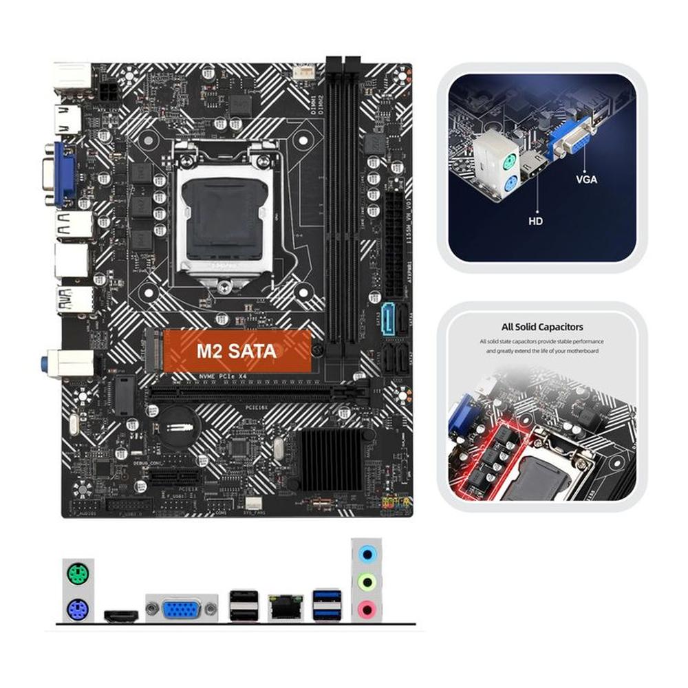 PLACA MADRE INTEL H61M BOX 2DA 3RA GEN LGA 1155 DDR3 M2 SATA