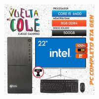 Computadora PC Intel Core i5 6400 6TA GEN RAM 8GB SSD 500GB Monitor 22 FHD