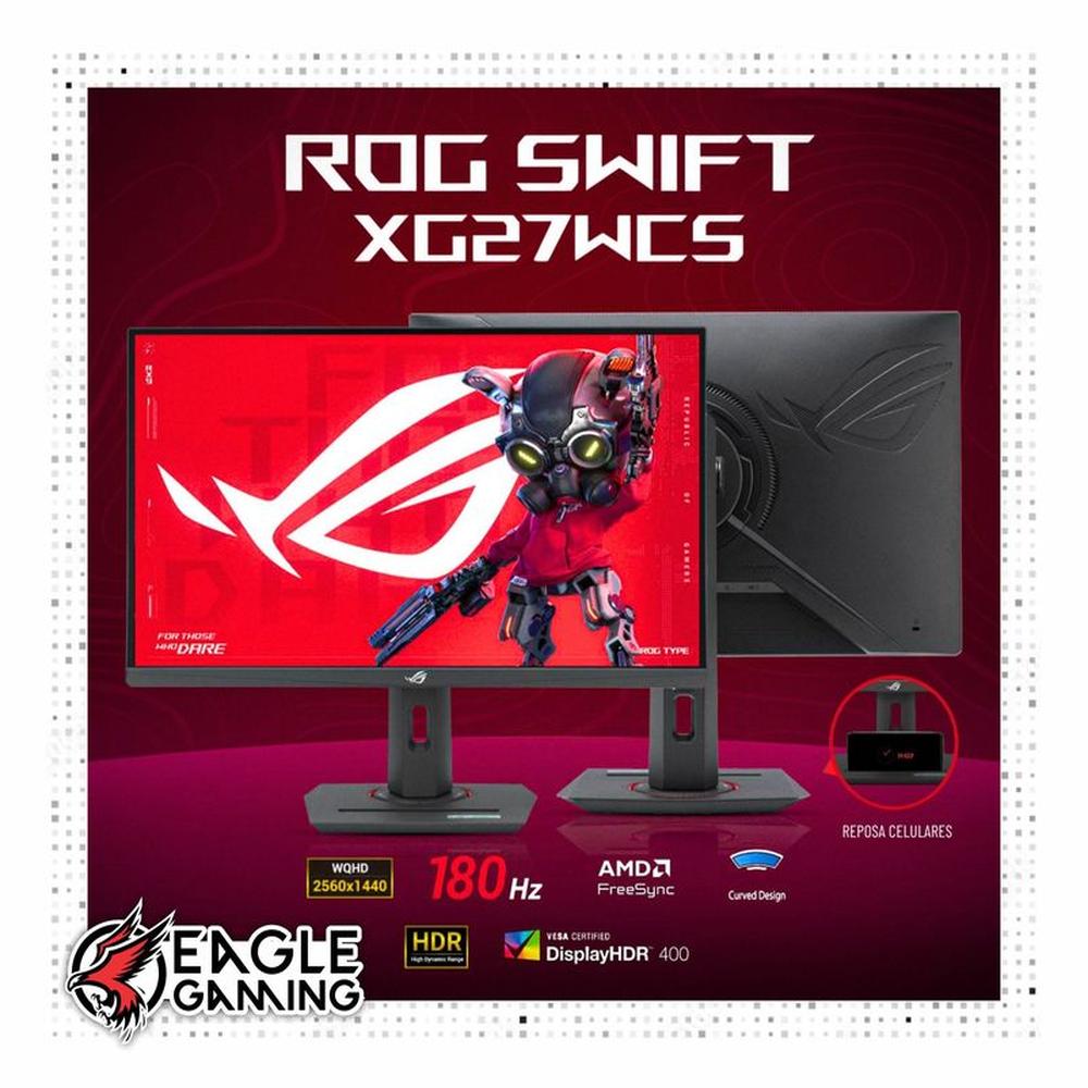 MONITOR ASUS ROG Strix XG27WCS 27 CURVO VA FAST WQHD 180Hz 1ms
