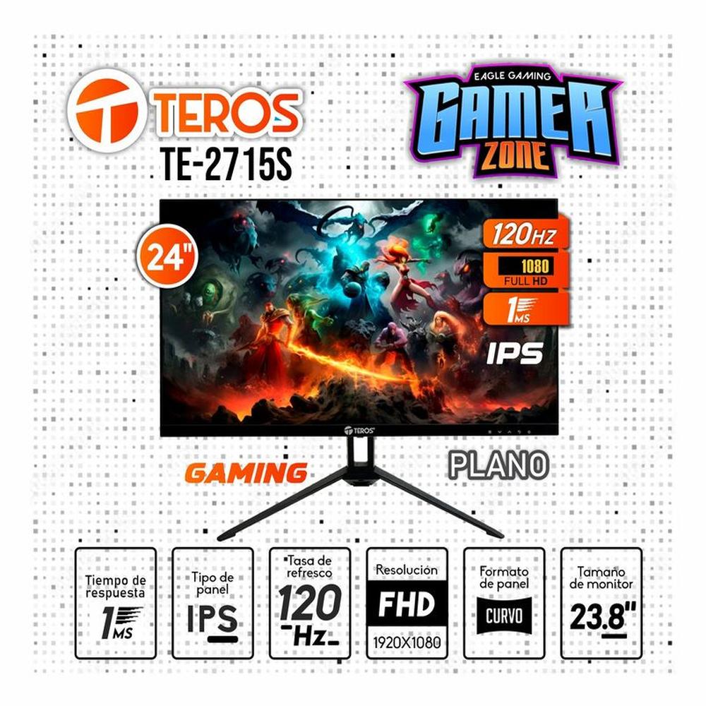 Monitor Teros 2415 TE-2415S 23.8 IPS 120HZ 1MS HDMI PARLANTE FHD