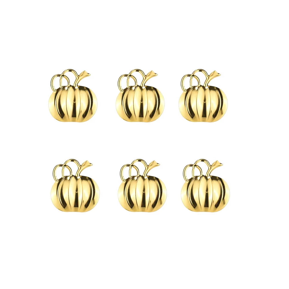 HALLOWEEN Porta servilletas set de 6 pcs calabaza multicolor