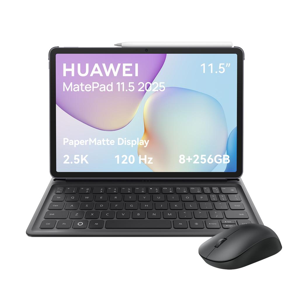 HUAWEI MatePad 11.5 2025 PaperMatte 8GB+256GB Gris + Teclado, lápiz y mouse