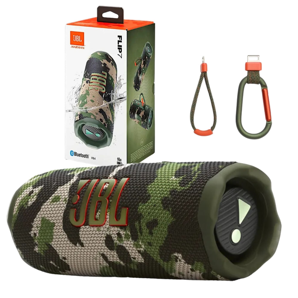 Parlante Bluetooth JBL FLIP 7 16rs AI Sound Boost Camuflado