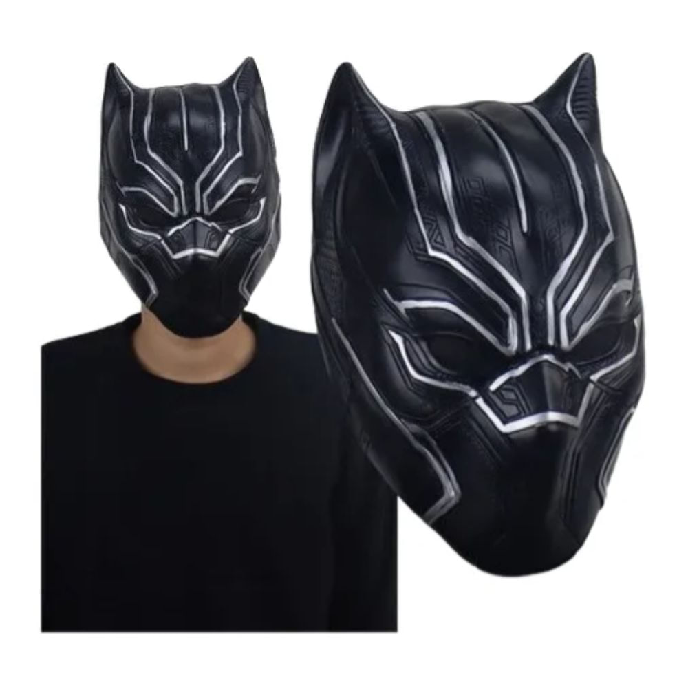Máscara de Latéx Pantera Black Cosplay Halloween