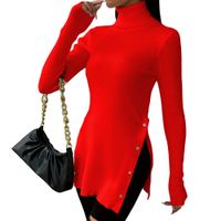 Cafarena Manga Larga Broche Rib Sand Fab-18 Color Naranja