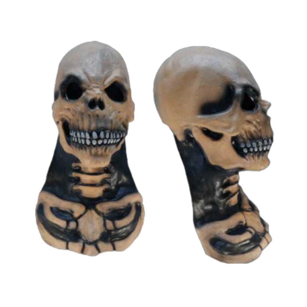 Máscara de Látex Calavera con Cuello Cosplay Halloween