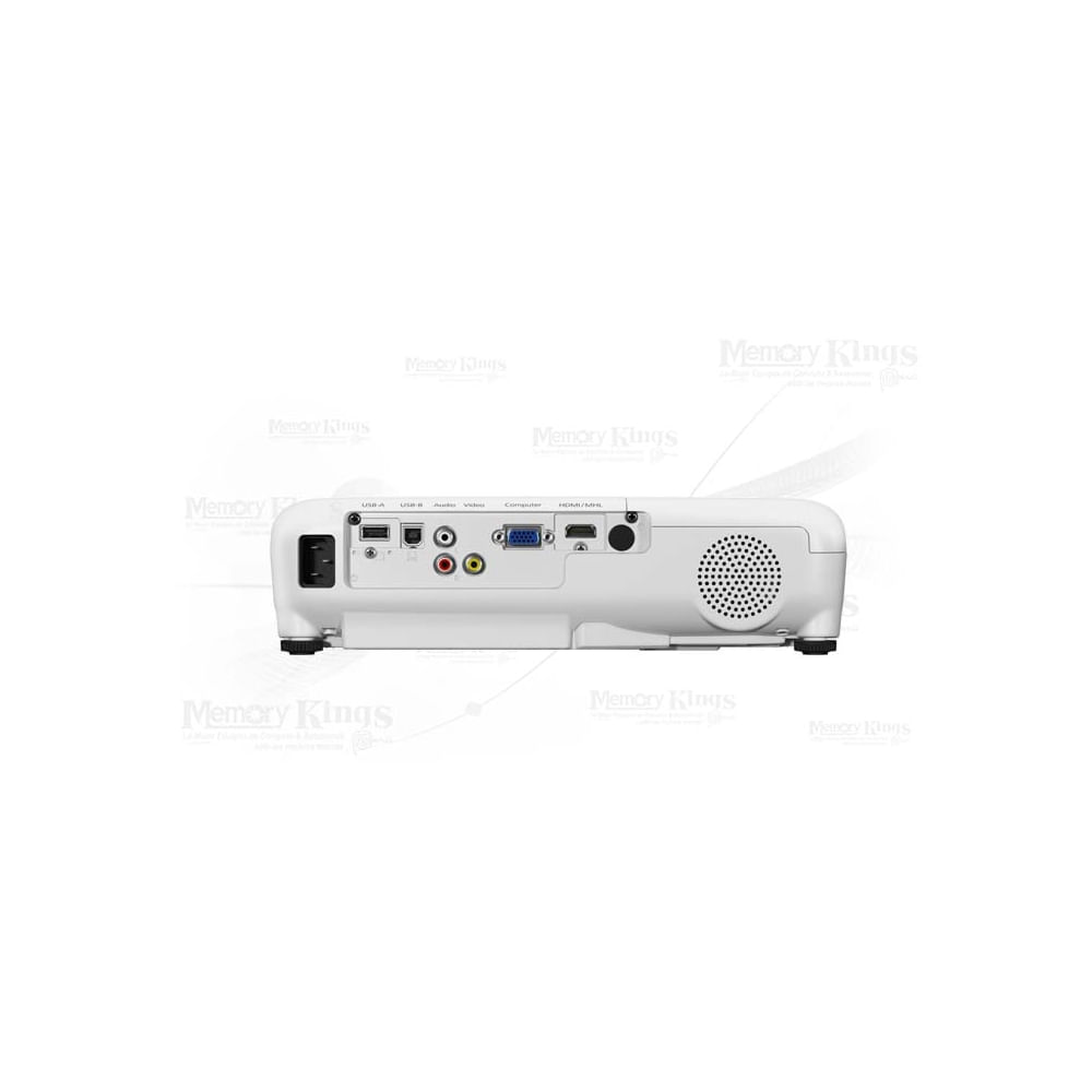 Proyector inalámbrico Epson Powerlite W52+ WXGA, 3LCD, HDMI y VGA, sonido monoaural 2W