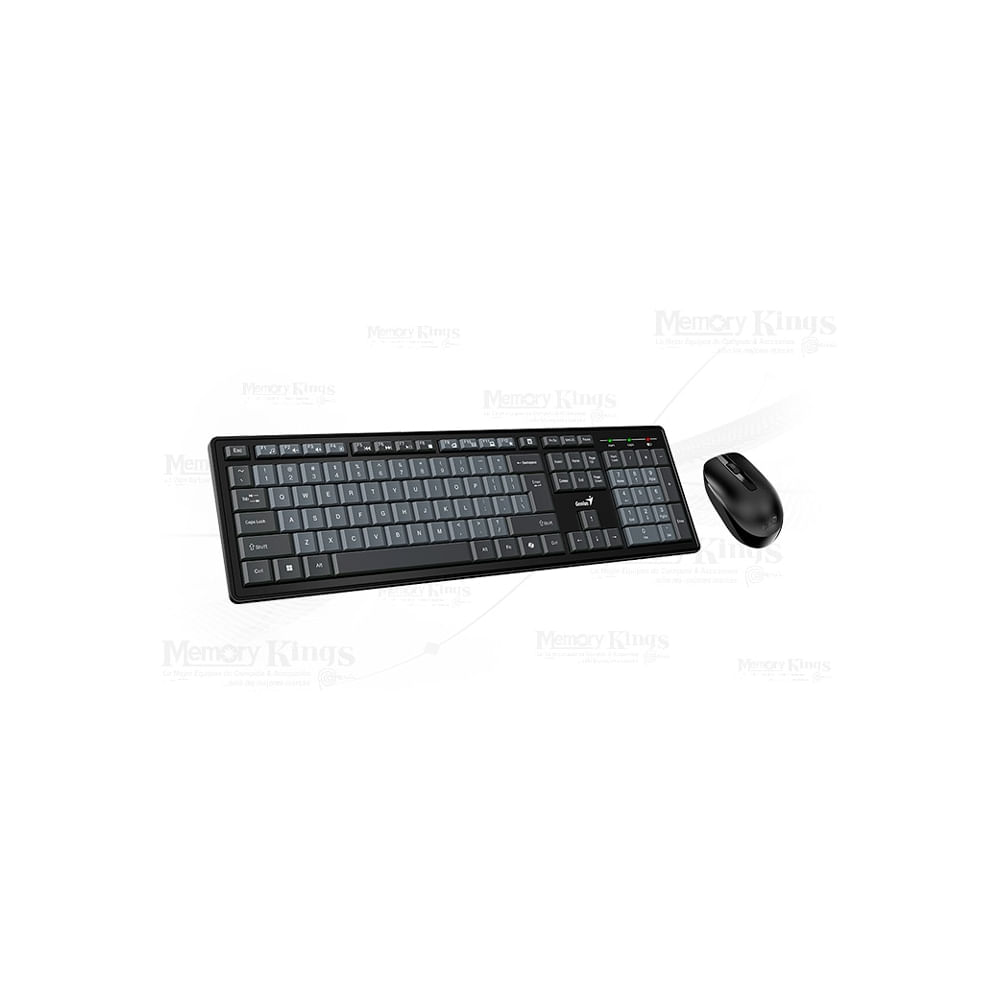 Teclado y mouse Genius KM-8200 AI Copilot inalámbrico - Ergonomía y precisión en tu escritorio