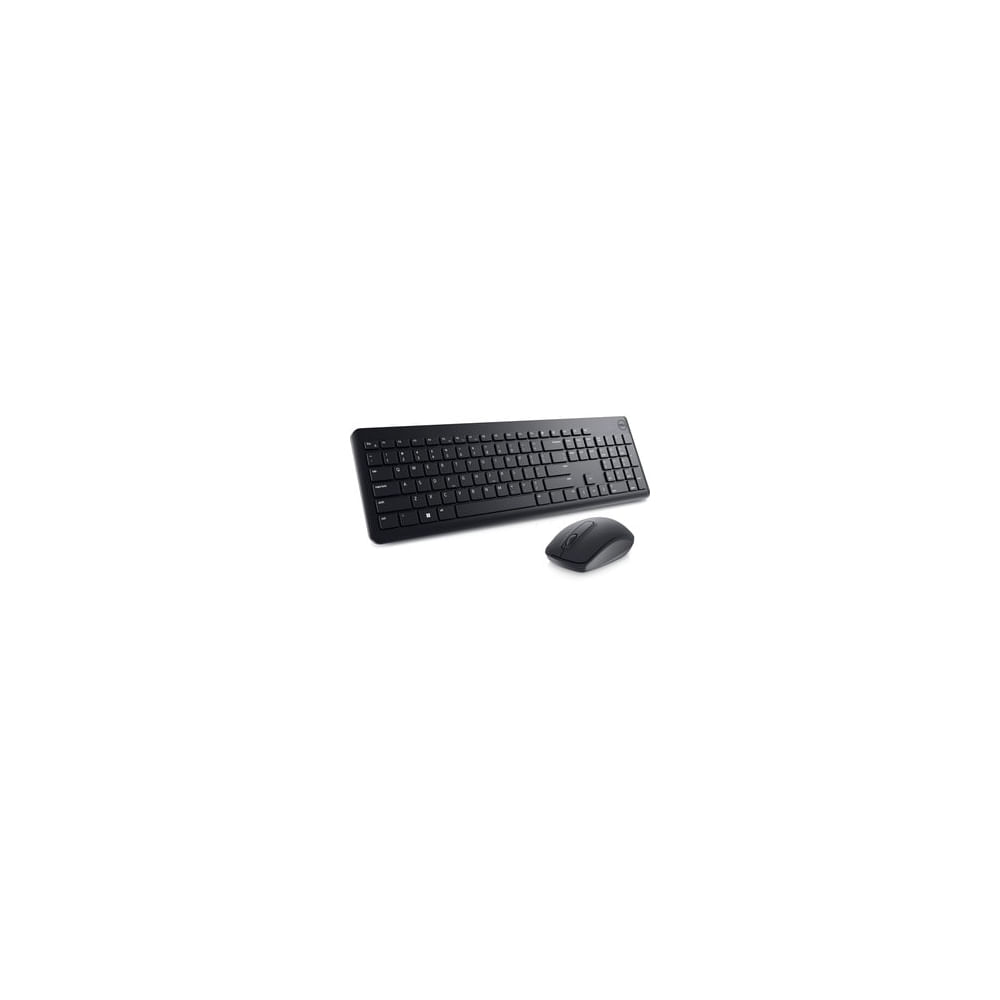 Teclado y ratón inalámbricos Dell KM3322W en negro, USB 2.4GHz, óptico 1000 dpi, compatible con PC