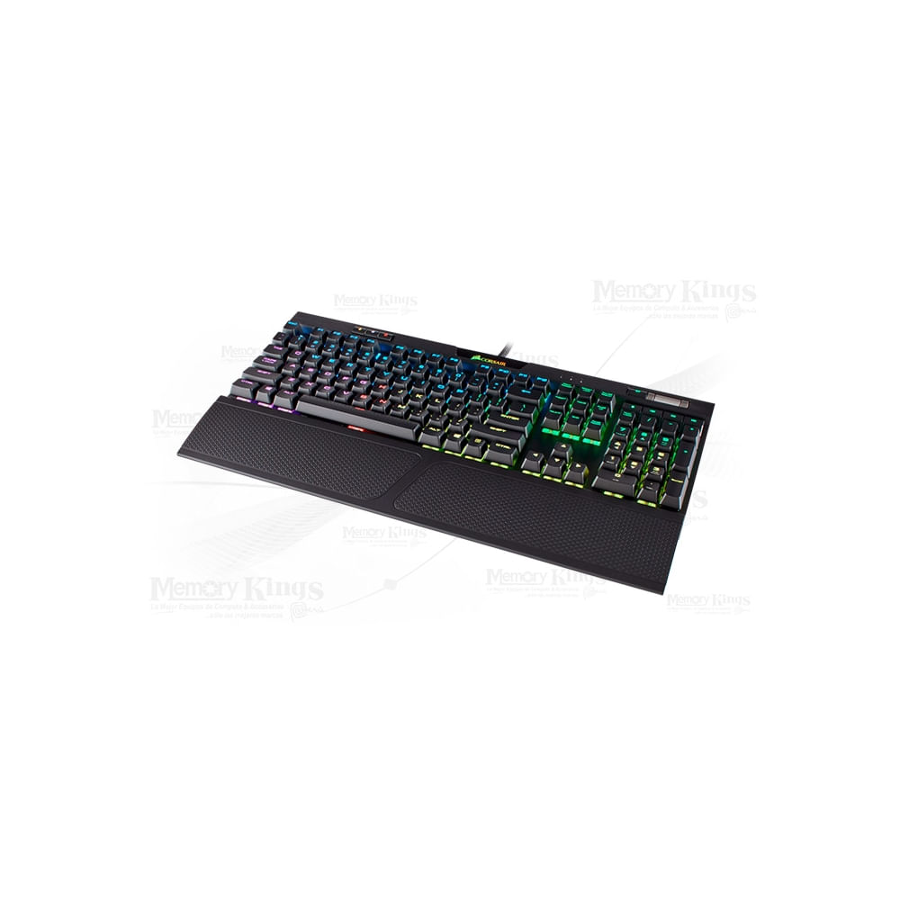 Teclado mecánico Corsair K70 RGB MK.2 Rapidfire, Cherry MX Speed, USB 2.0, ideal para gamers
