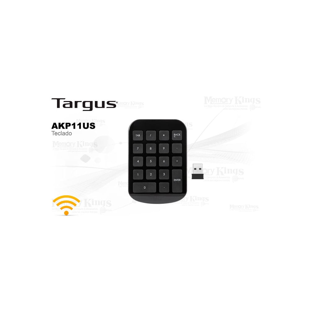 Teclado numérico inalámbrico Targus USB negro – Comodidad y eficiencia para tu trabajo