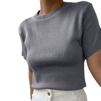 Polo Manga 35 Hilo Mujer Vino 359G-18 Color Gris