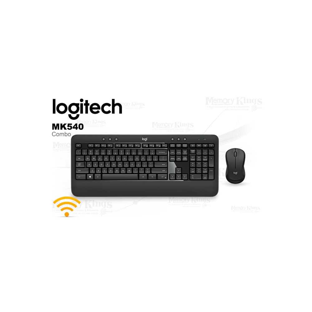 Teclado y mouse inalámbricos Logitech MK540 Advanced - Comodidad y precisión para trabajo y juego