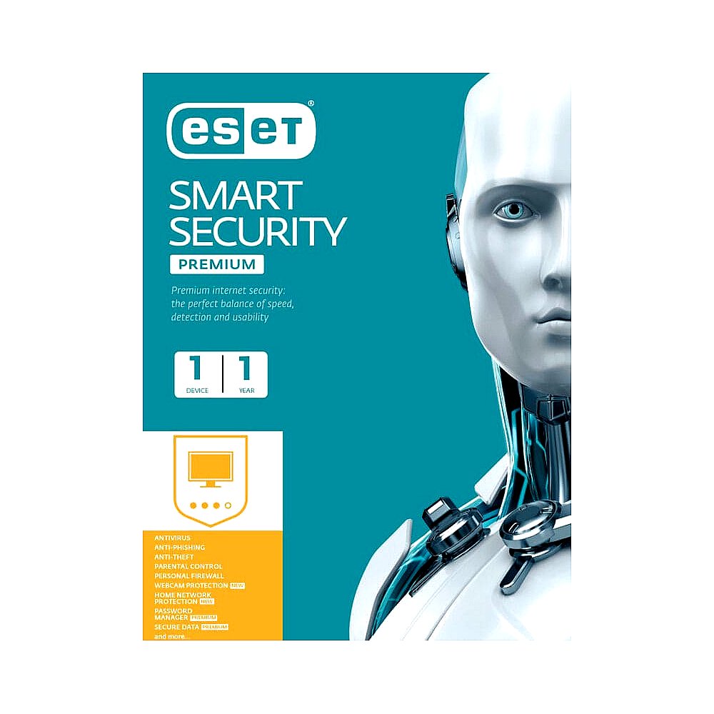 Eset Smart Security Premium 2023 - Protección Avanzada para 1 Dispositivo, Seguridad Digital Total