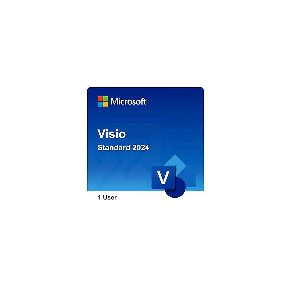 Microsoft Visio Standard 2024 - Licencia Retail Multilenguaje, Versión Completa para Diseño Profesi