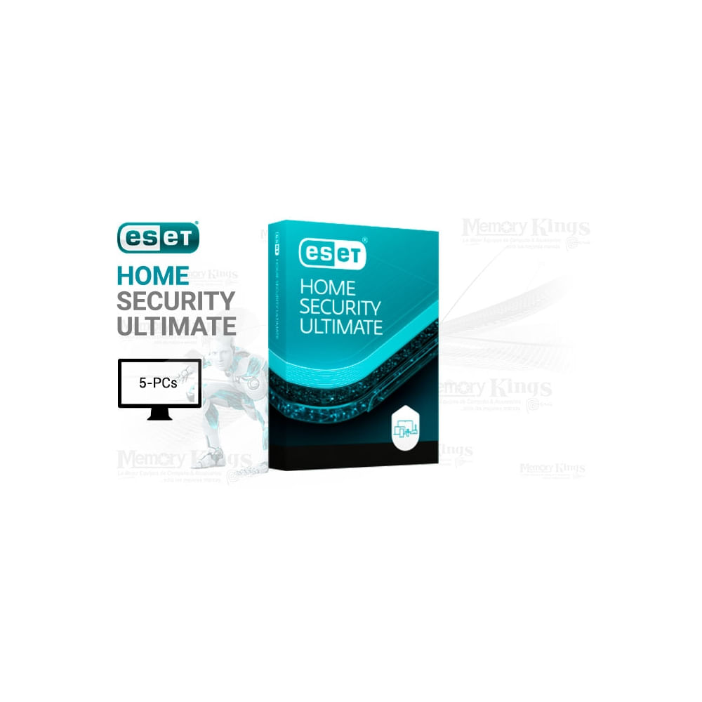 Eset Home Security Ultimate para 5 PCs - Edición Especial con  de 13 meses, protección tota