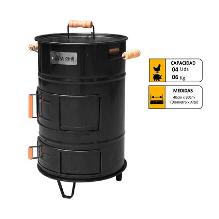 Cilindro parrillero chico fierro Mr Grill
