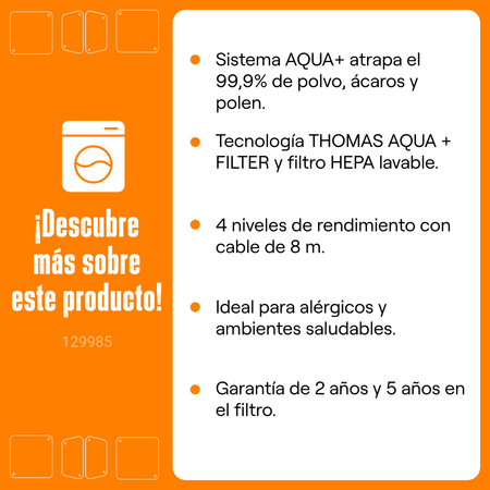 Aspiradora Thomas Anti Allergy Aqua Azul 1700W