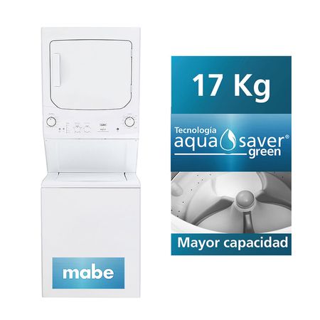 Centro de Lavado Mabe a gas MCL1740PSBB1 White