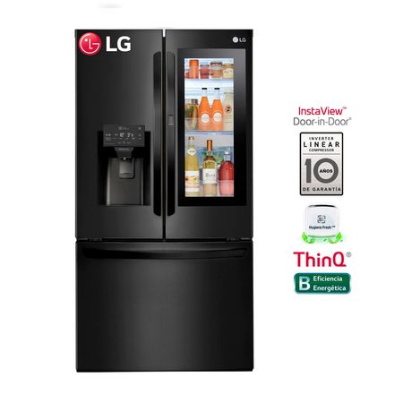 Refrigeradora LG French Door LM78SXT Negro 660L