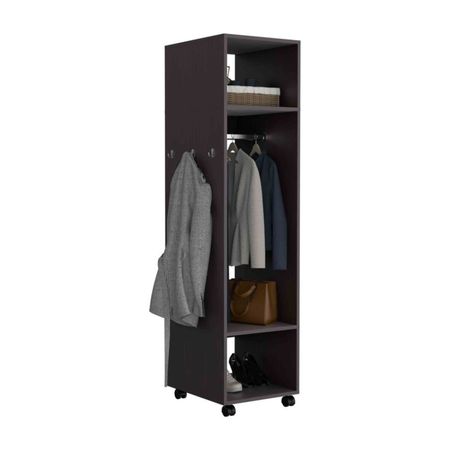 Ropero con espejo Custer Wengue Tuhome