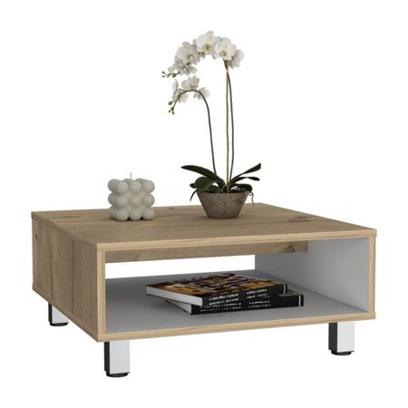 Mesa de Centro Eclipse Melamina Duna/Blanco Tuhome