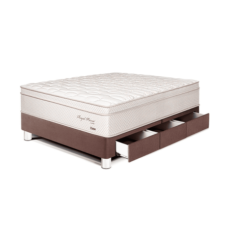 Cama Royal Prince Cajones 1.5 plazas Chocolate Paraiso