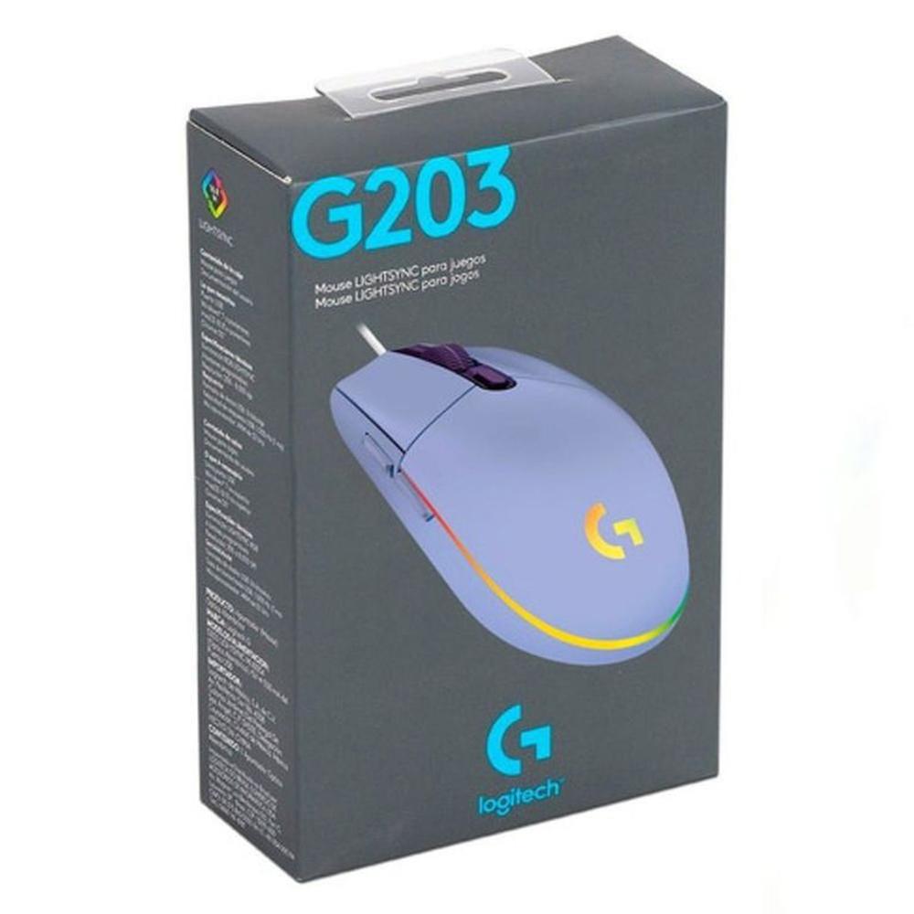 Mouse Logitech G203 RGB LIGHTSYNC Con 6 Botones Para Juegos