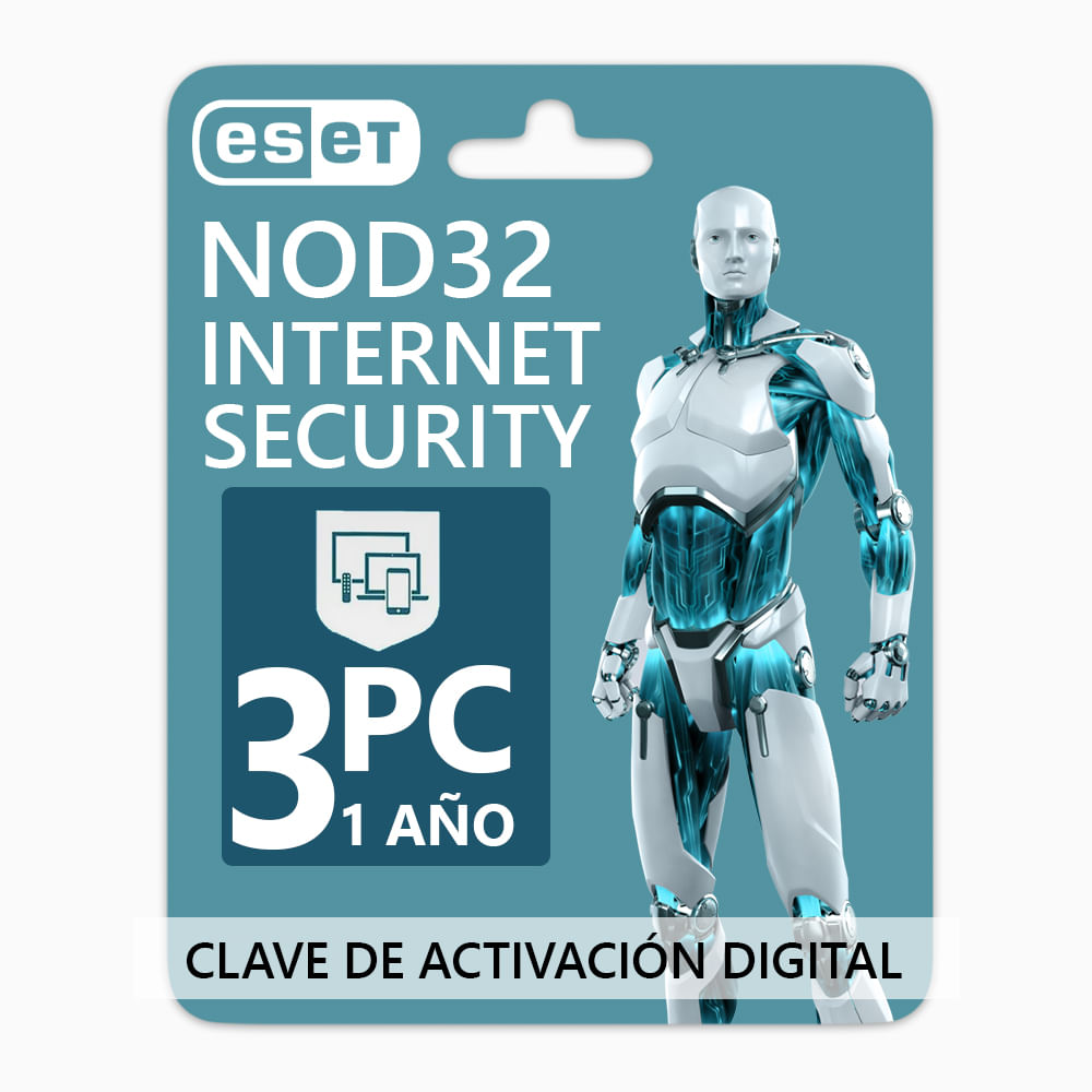 Antivirus ESET NOD32 Internet Security 3PC 1 Año