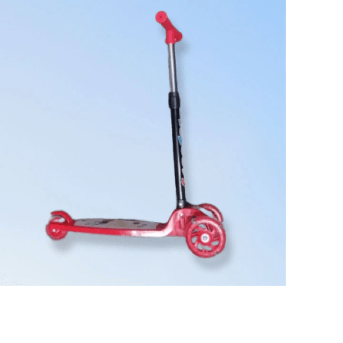 Scooter Plegable Infantil con Luces Multicolor Rojo