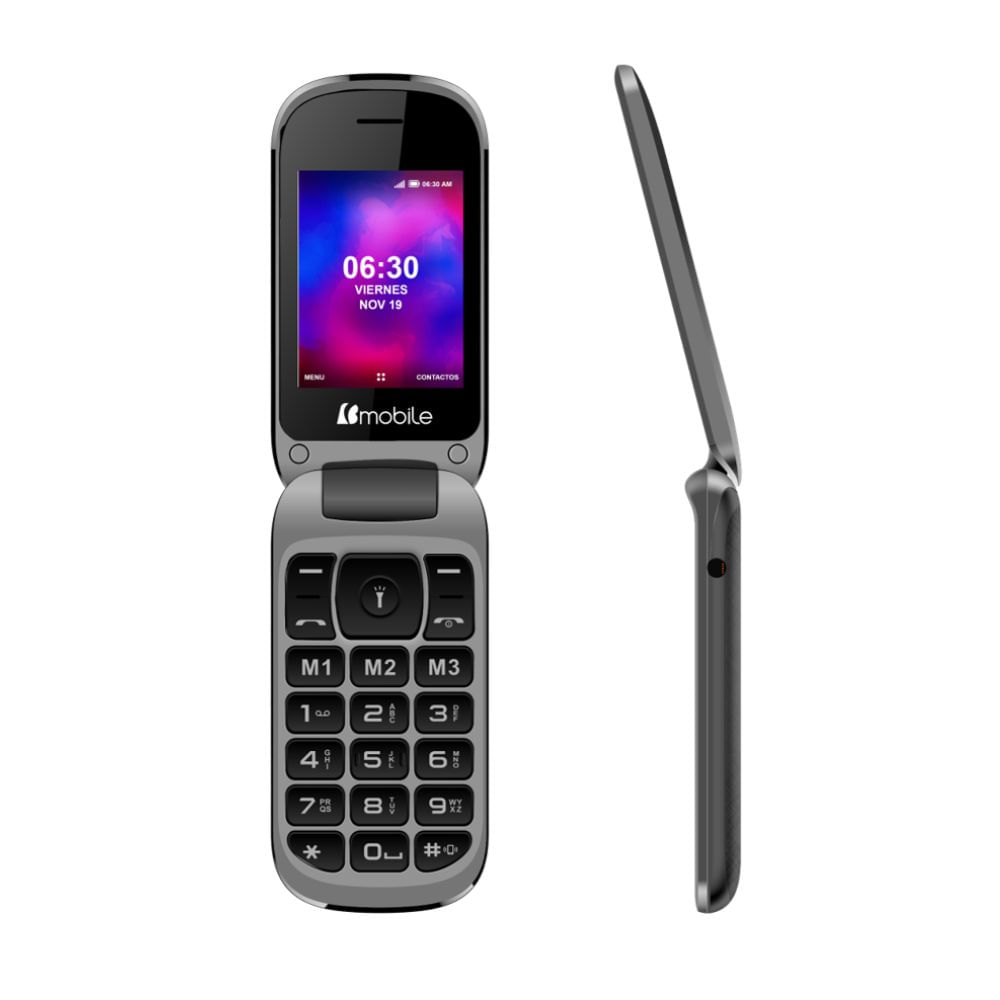 Teléfono Celular Bmobile C228 2G 2.4'' Tapa Radio FM - Gris