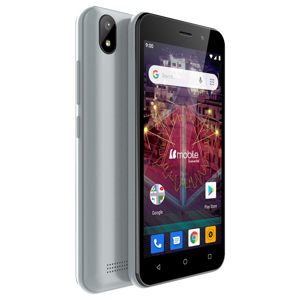 Teléfono Smartphone Bmobile AX754+ PRO 3G 5'' 32+1GB 8 / 2 Mpx - Plata