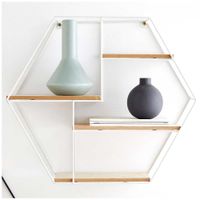 Repisa de Metal DECO HOME Blanco