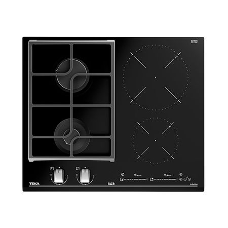 Cocina Mixta Inducción/Gas Teka JZC 64322 ABB Negro Vitrocerámica 60cm