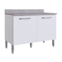 Módulo bajo de cocina 120cm Lunar Blanco Orange