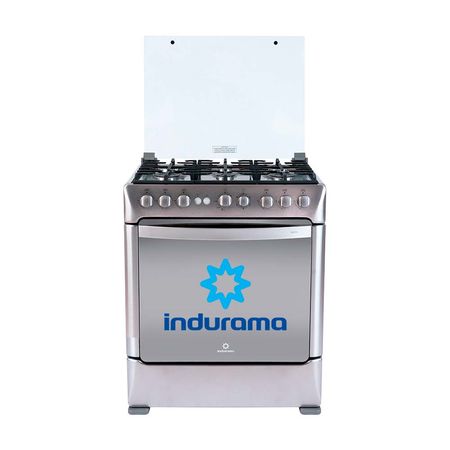 Cocina de Pie Indurama Galicia Zafiro Acero Inoxidable Gas 76cm Plata