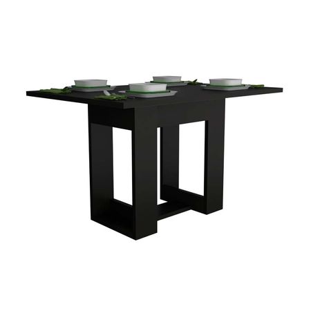 Mesa comedor Volterra 120 Negro Amaderado Tuhome