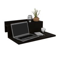Escritorio de Melamina Tuhome Office 1 Negro y Madera